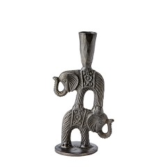 CANDLE HOLDER 2 ELEPHANT 